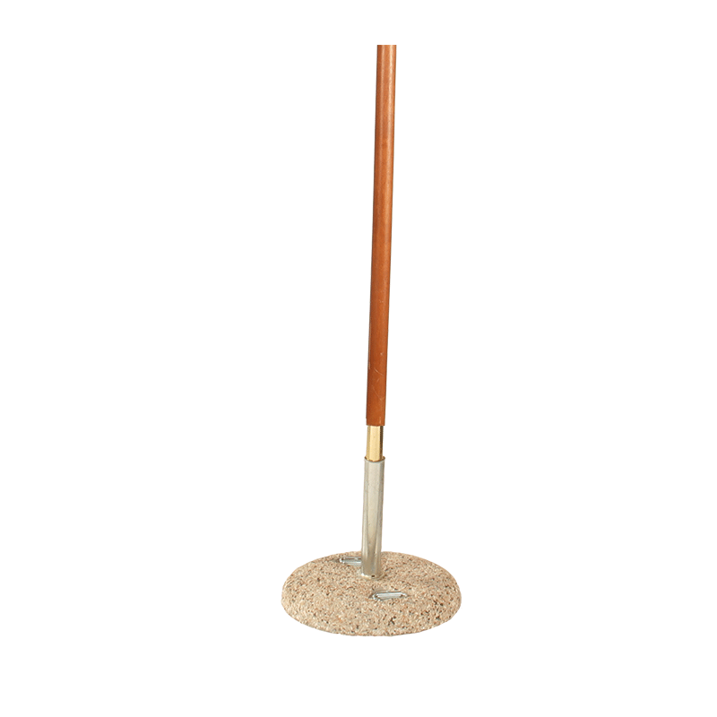 Parasol Louisiane noir 300 x 300 cm + socle granit Ø 50 cm