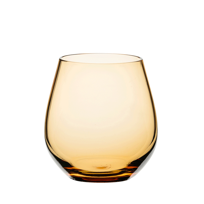 Gobelet Moon ambre Ø 6,5 cm H 9 cm 32 cl