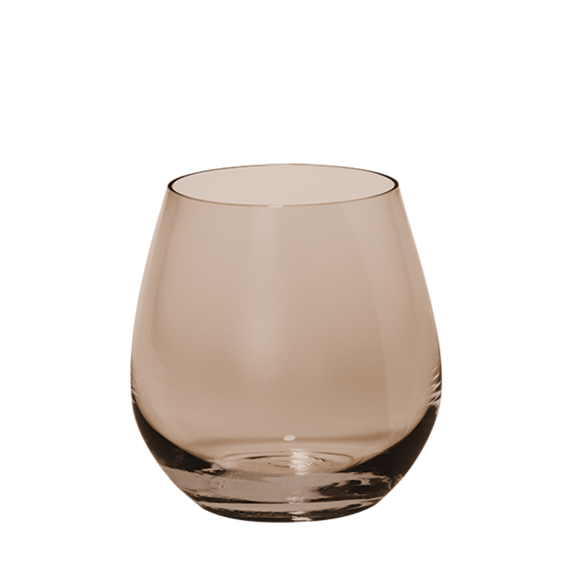 Gerookt moon beker Ø 6,5 cm H 9 cm 32 cl