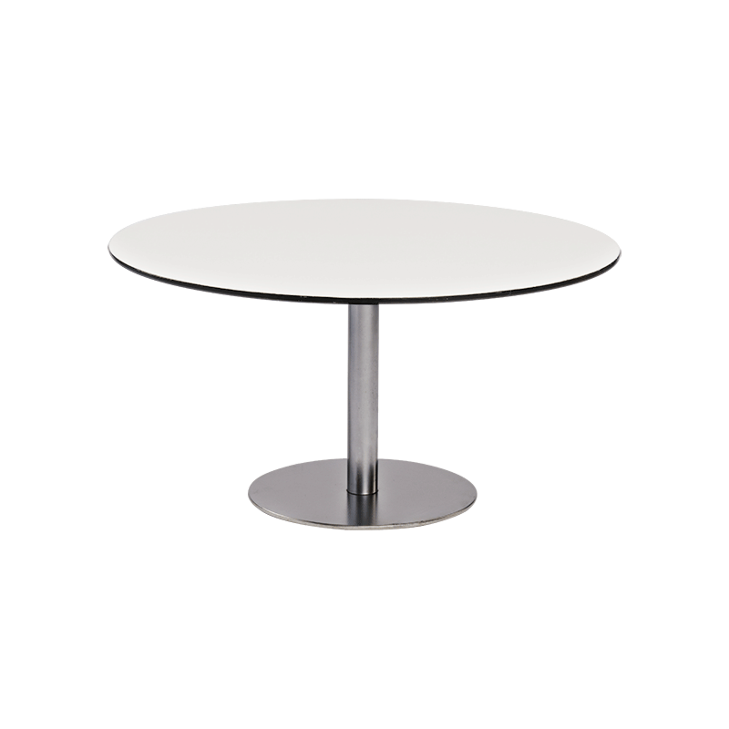Table basse Brio blanche Ø 75 cm H 40 cm