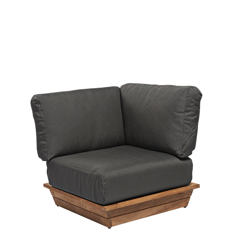 Hoekmodule Lounge Grey 76 x 76 cm H 70 cm
