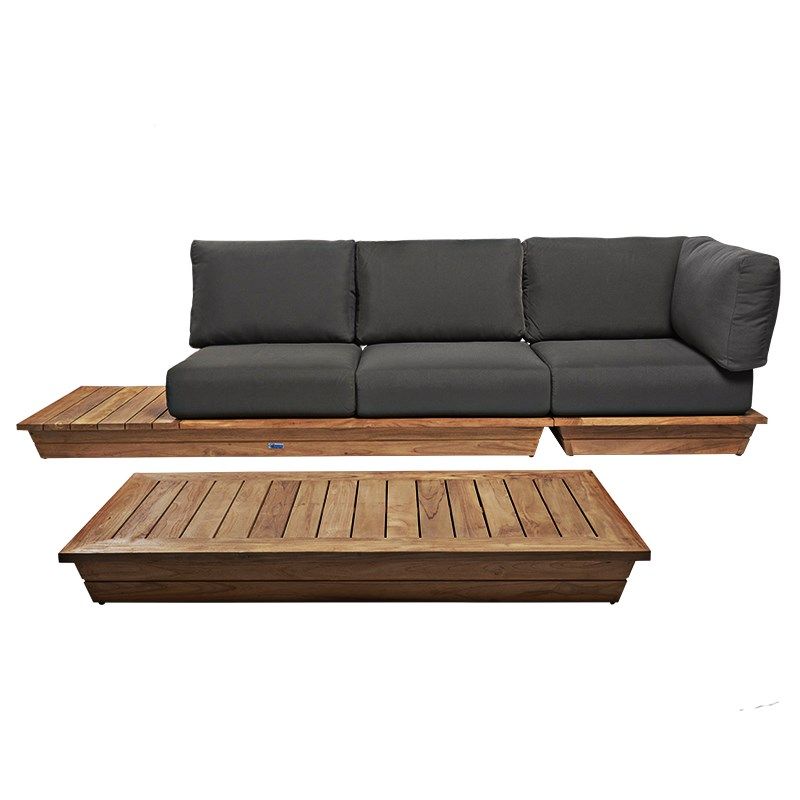 Lage tafel Lounge 70 x 140 cm H 16 cm
