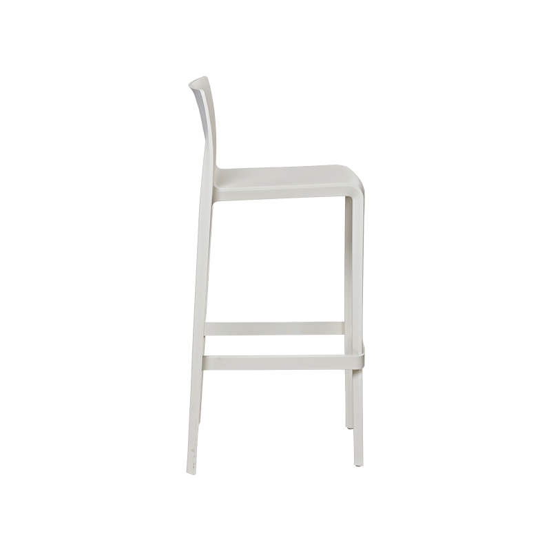 Witte hoge stoel Sila H 100 cm