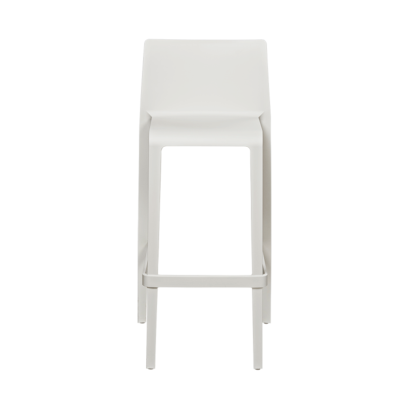 Witte hoge stoel Sila H 100 cm