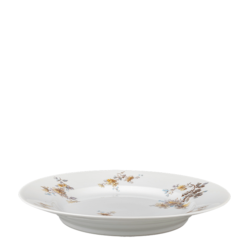 Plat rond Vintage fleuri Ø 27-32 cm