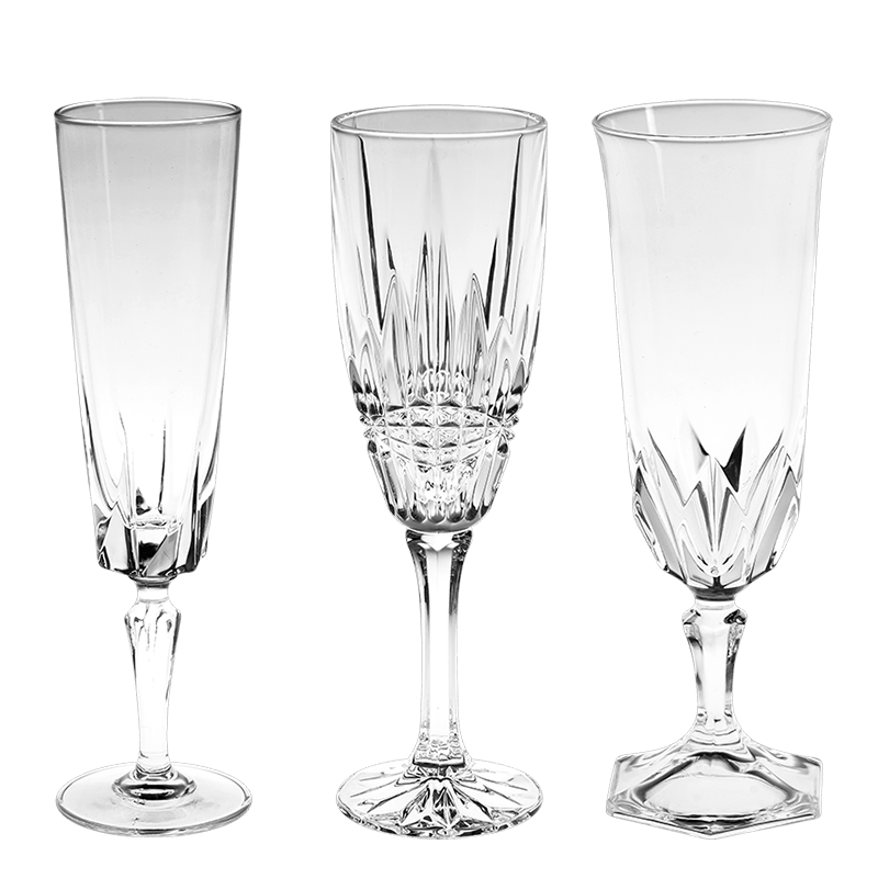 Champagneglas Vintage kristal Ø 5-6 cm H 15-19 cm 10-17 cl