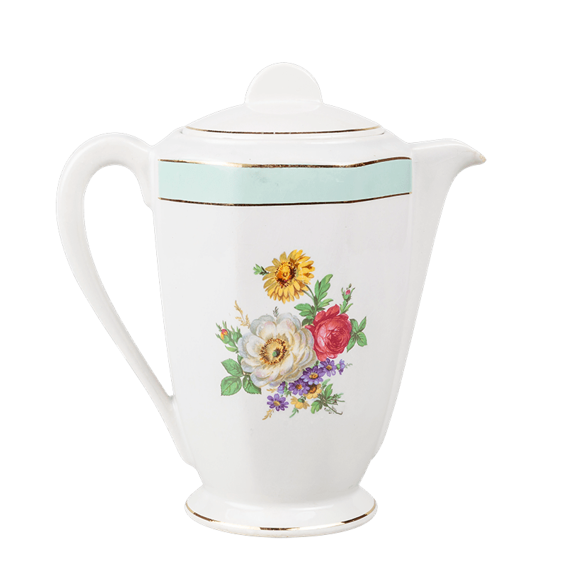 Theepot Vintage gebloemd