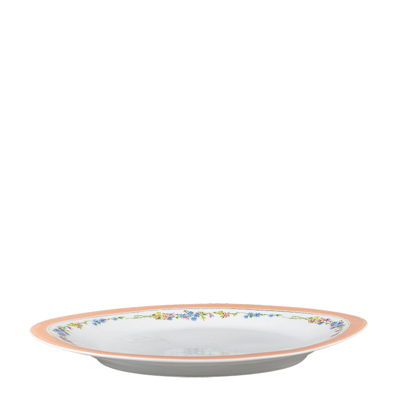 Plat ovale Vintage fleuri 35-40 x 22-27cm