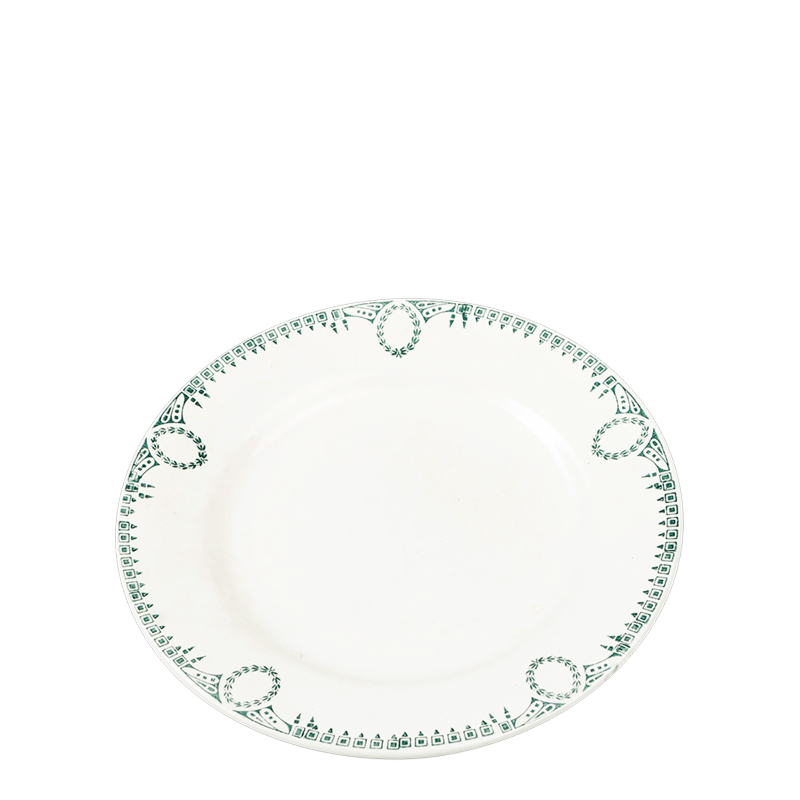 Petite assiette Vintage bleu vert Ø 18-21 cm