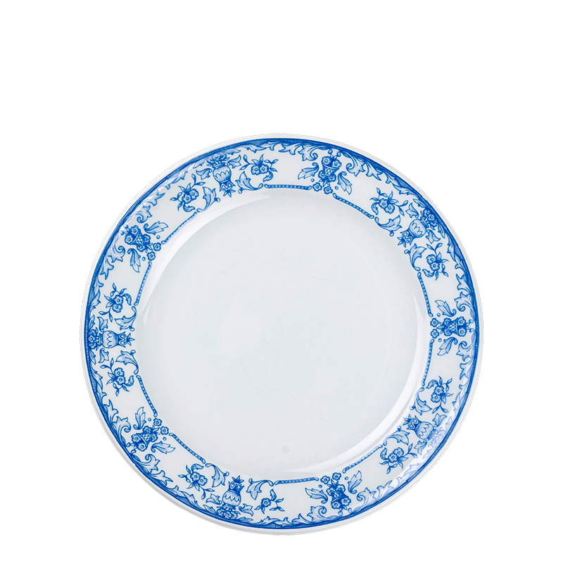 Petite assiette Vintage bleu vert Ø 18-21 cm