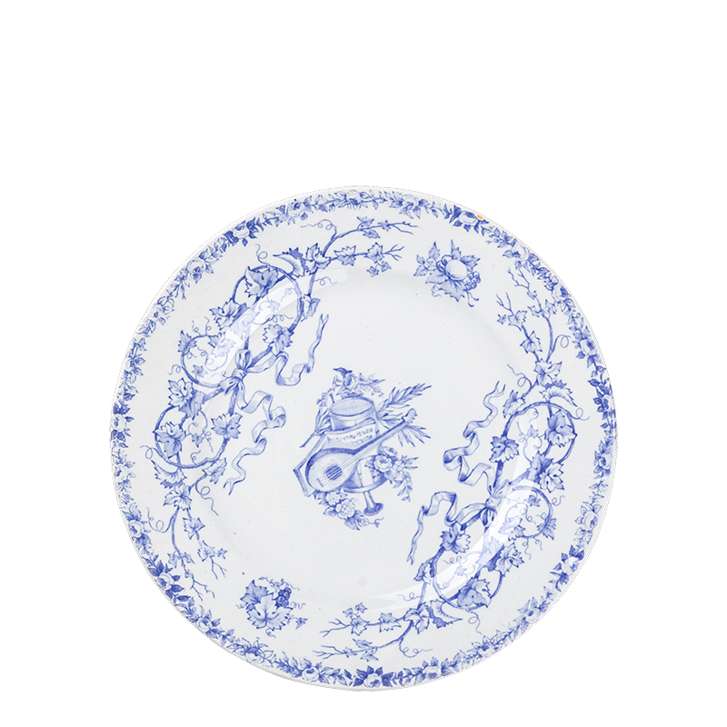 Petite assiette Vintage bleu vert Ø 18-21 cm