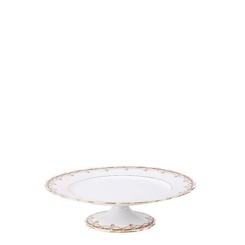 Lage fruitschaal Vintage gebloemd Ø 21-26 cm H 4-6 cm