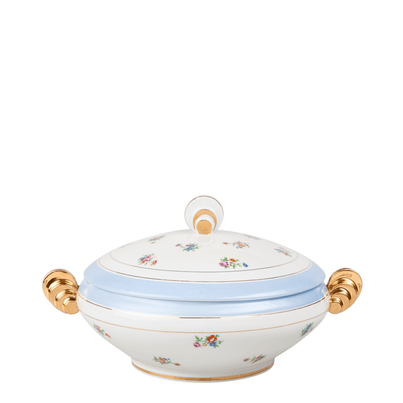 Soepterrine Vintage gebloemd Ø 23-27 cm - 2-3 L