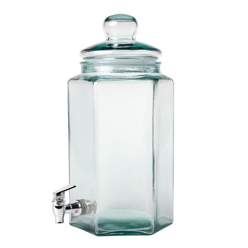 Bonbonne Vintage &agrave; robinet 20 x 17,5 cm H 40 cm 6.6 L