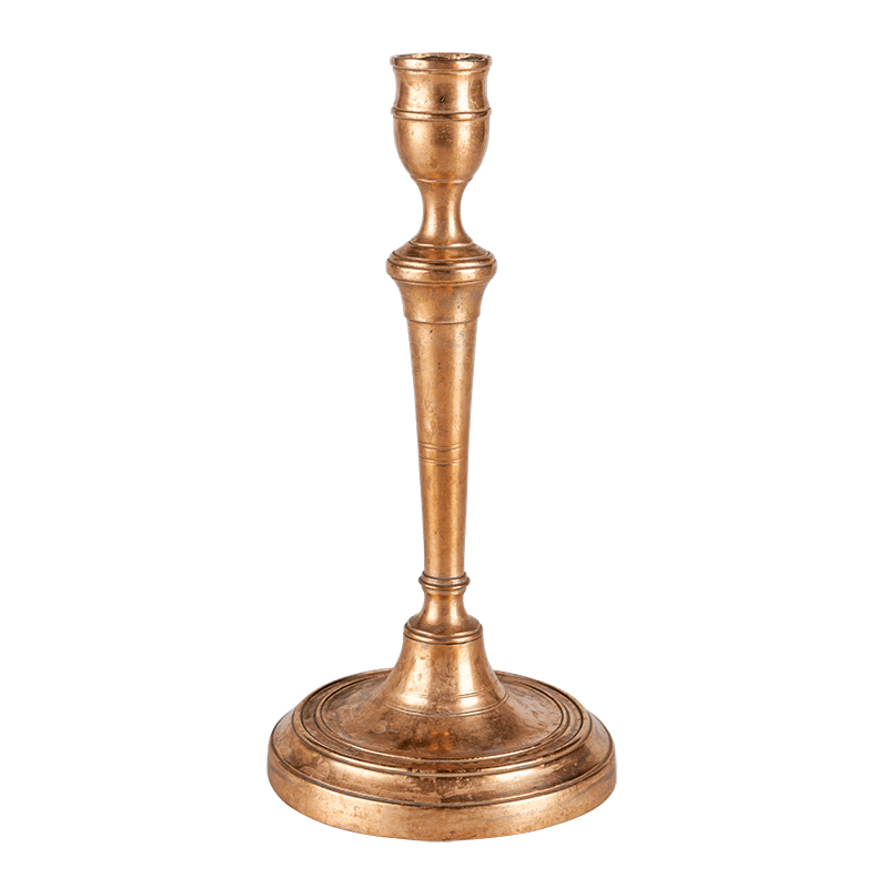 Grand bougeoir Vintage doré H 18-25 cm