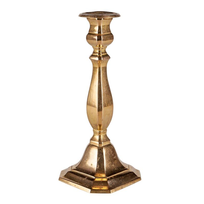 Grand bougeoir Vintage doré H 18-25 cm