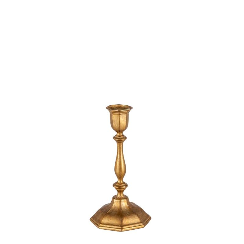 Petit bougeoir Vintage doré H 6-17 cm