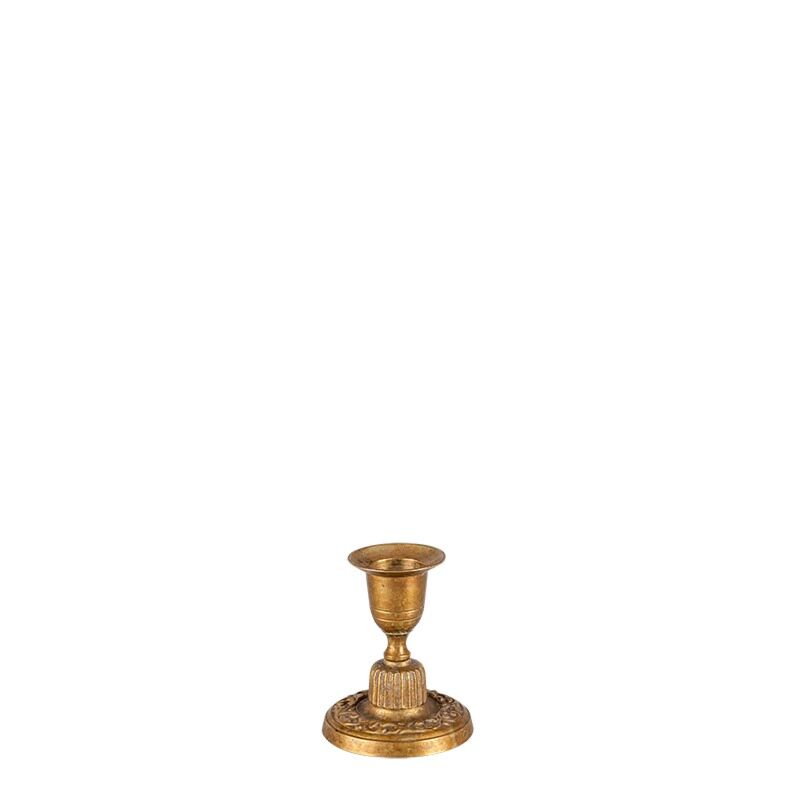 Petit bougeoir Vintage doré H 6-17 cm