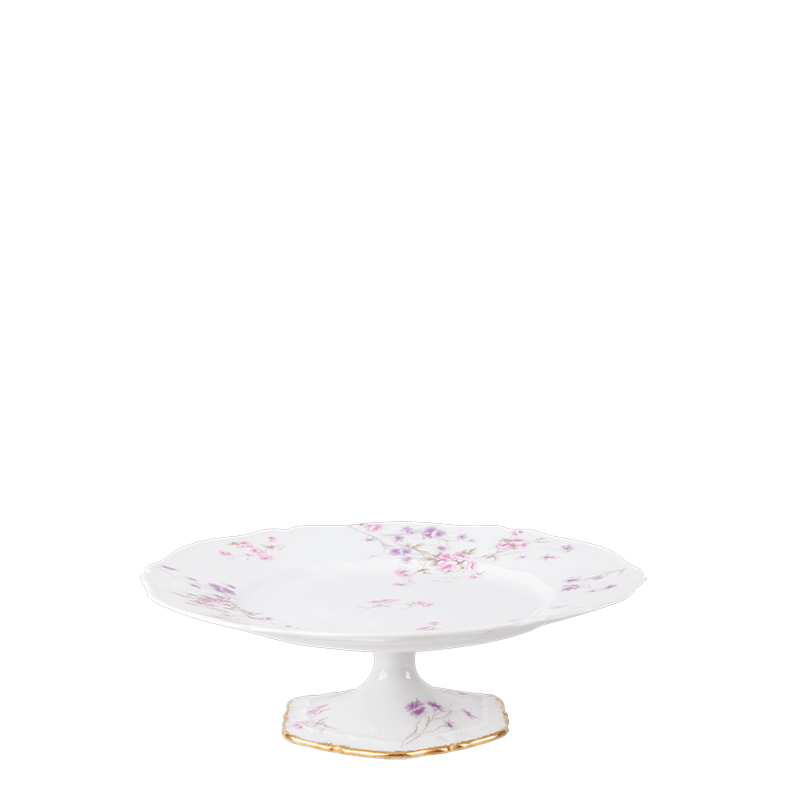 Compotier haut vintage fleuri Ø 22-26 cm H 10-16 cm