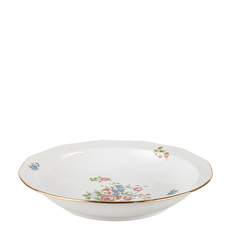 Diepe schaal Vintage gebloemd Ø 27-32 cm