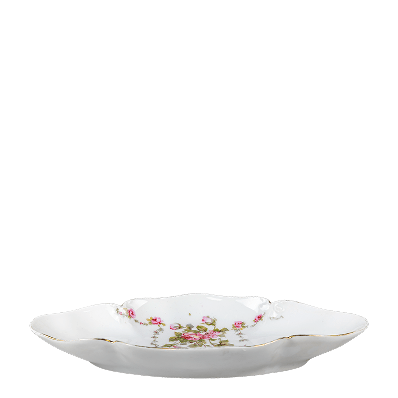 Ravier Vintage fleuri 21-24 x 14-16 cm