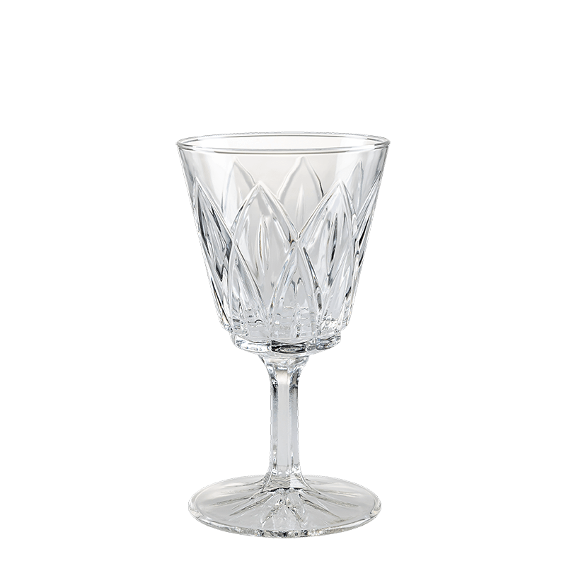 Verre à pied à vin Vintage style cristal Ø6-9 cm H12-15cm 15-20cl