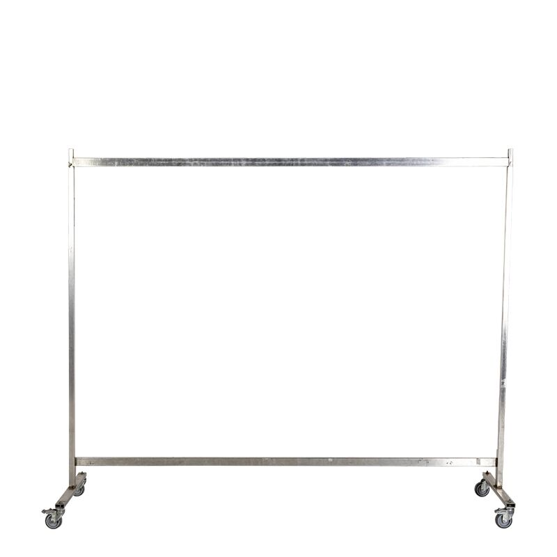 Kapstok H 160 cm met 45 plastic kleerhangers