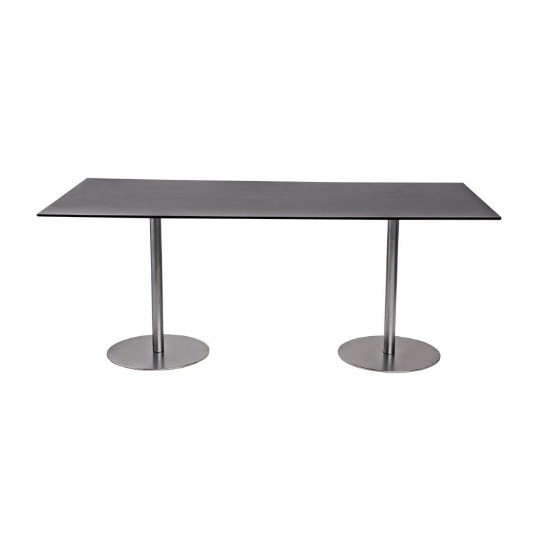 Table Brio noire 75 x 180 cm
