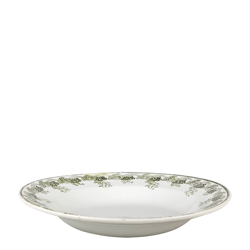 Assiette creuse Vintage bleu vert Ø 22-25 cm