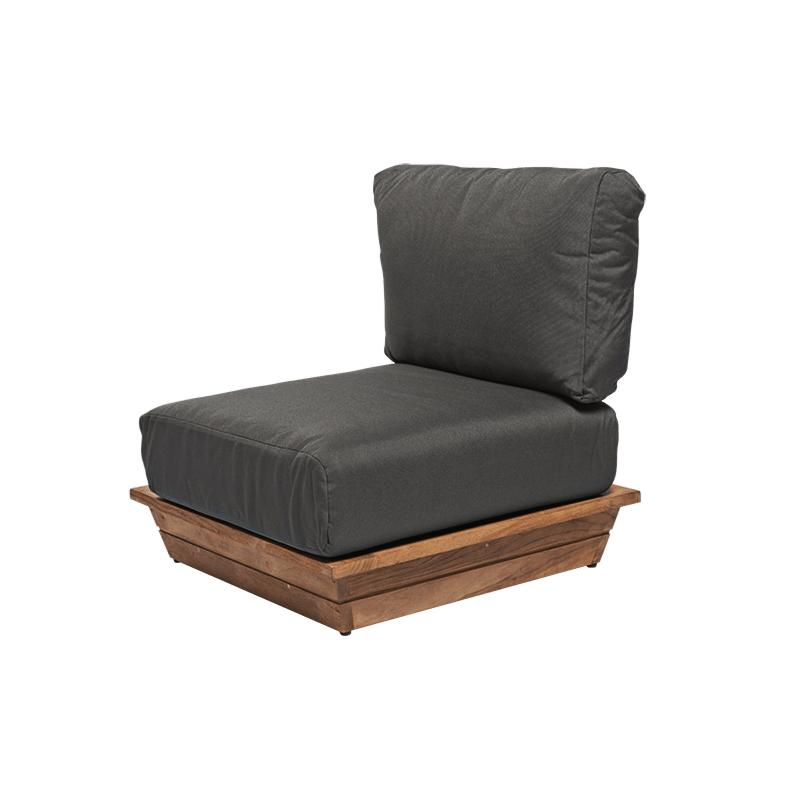 Fauteuil Lounge Grey 76 x 76 cm H 70 cm
