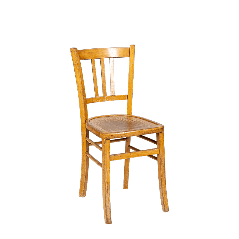 Chaise en bois vintage