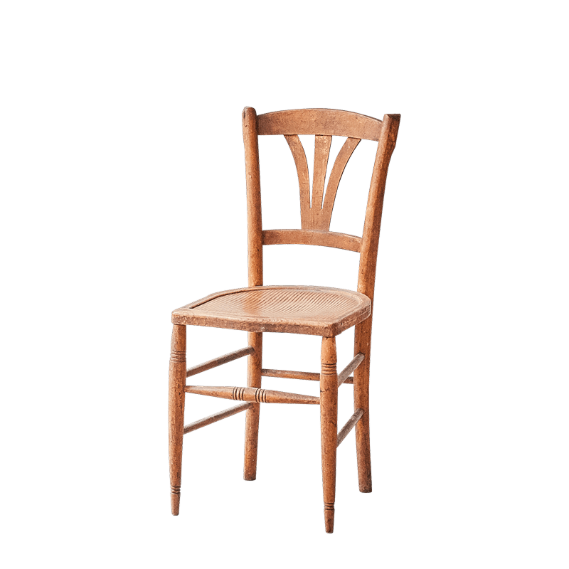 Chaise en bois vintage