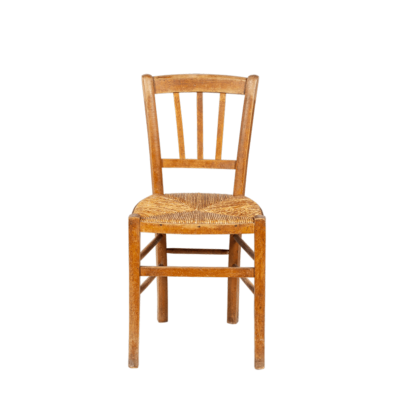 Chaise en bois vintage