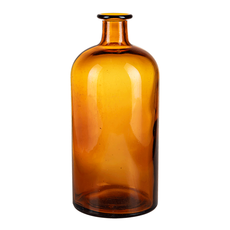 Bruin Vintage apothekersflesje groot formaat H 20-24 cm