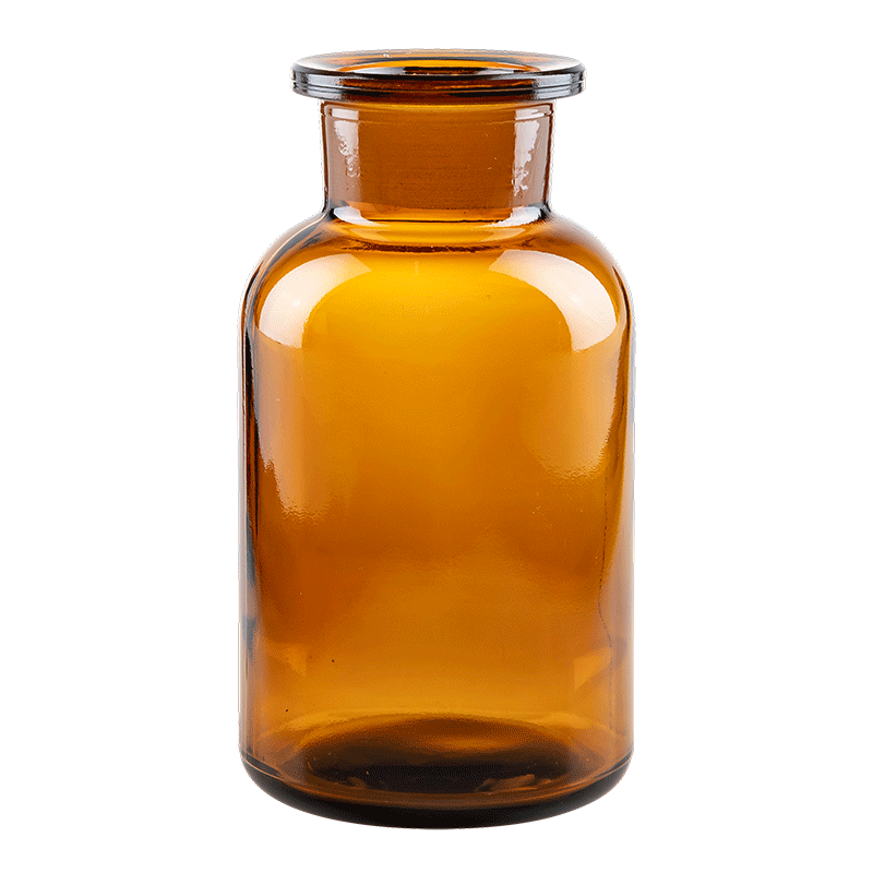 Bruine Vintage apothekersflesje H 8-20 cm