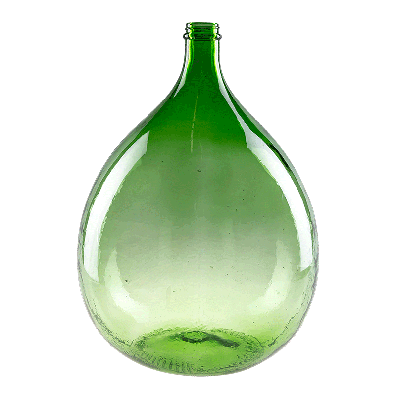 Dame Jeanne verre vintage Ø 25-35 cm H 40-50 cm