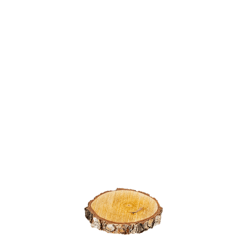 Rondelle de bois vintage petit format Ø 12-13 cm