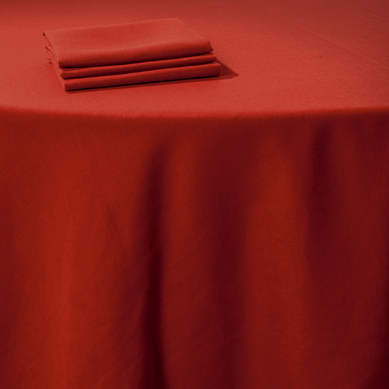 Nappe Lin rouge 290 x 400 cm