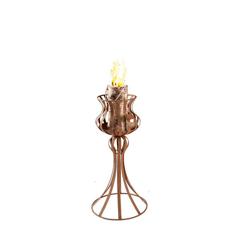 Windlicht buiten smeedijzer H 60 cm