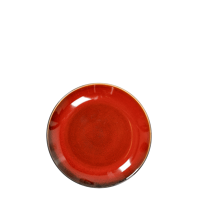 Rood broodbord Corfou Ø 16,5 cm