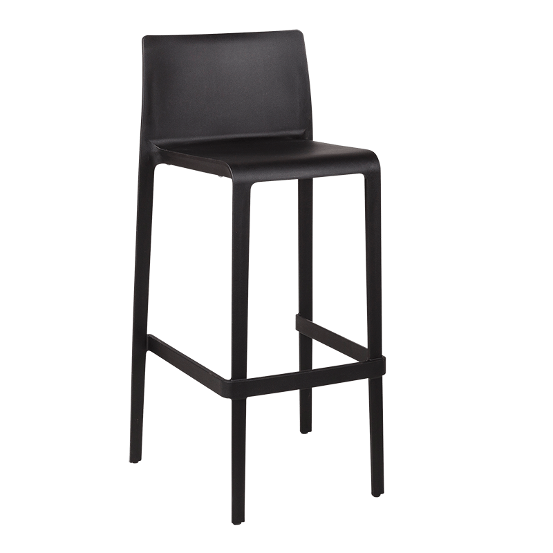 Chaise haute Sila noire H 100 cm