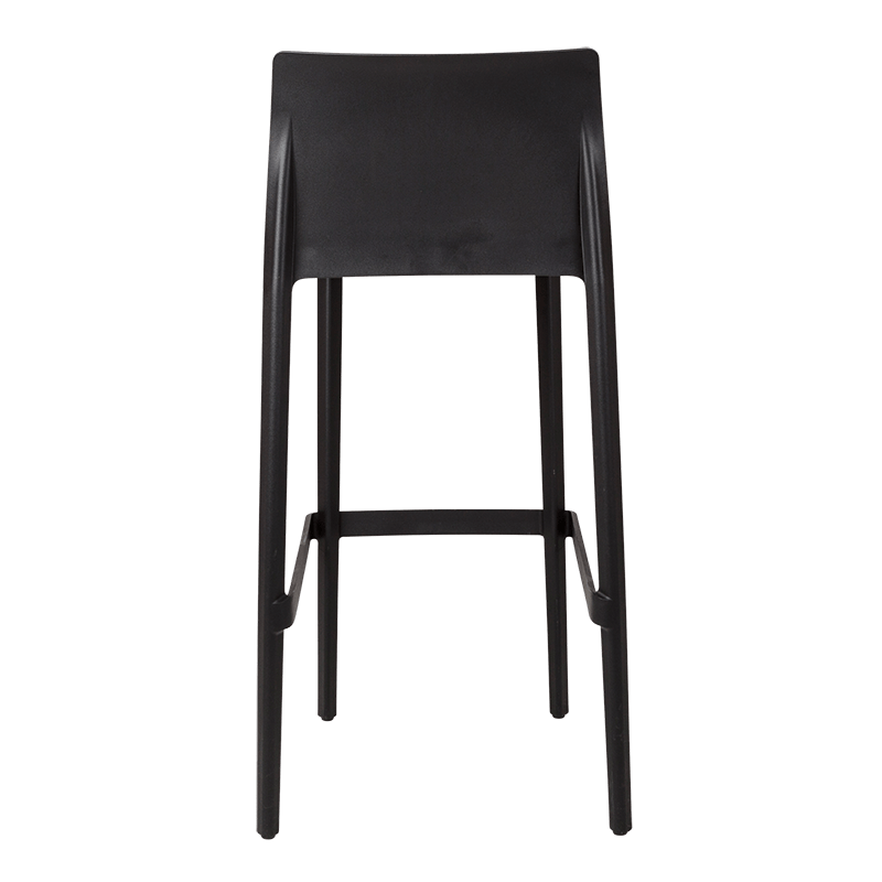 Hoge stoel Sila zwart H 100 cm