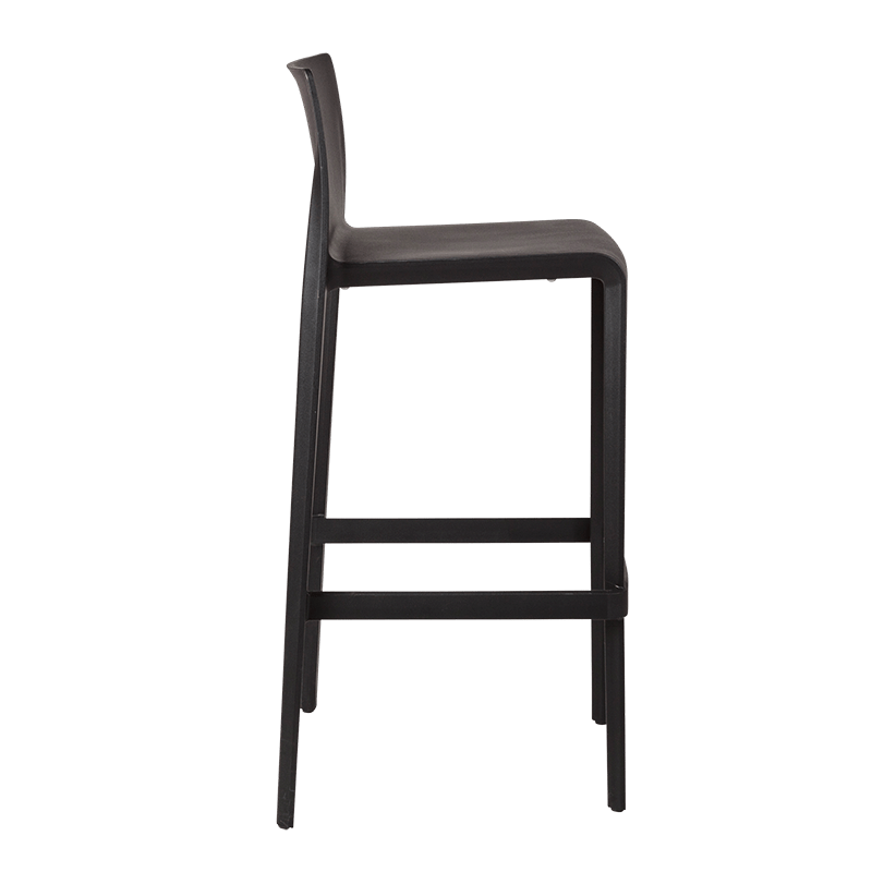 Hoge stoel Sila zwart H 100 cm