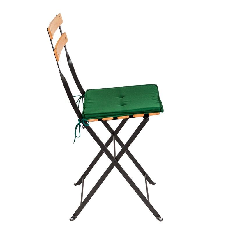 Trocadero Wood-stoel met groen zitkussen