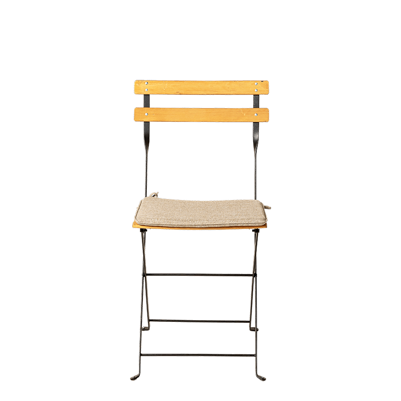 Chaise Trocadéro Wood avec galette ficelle