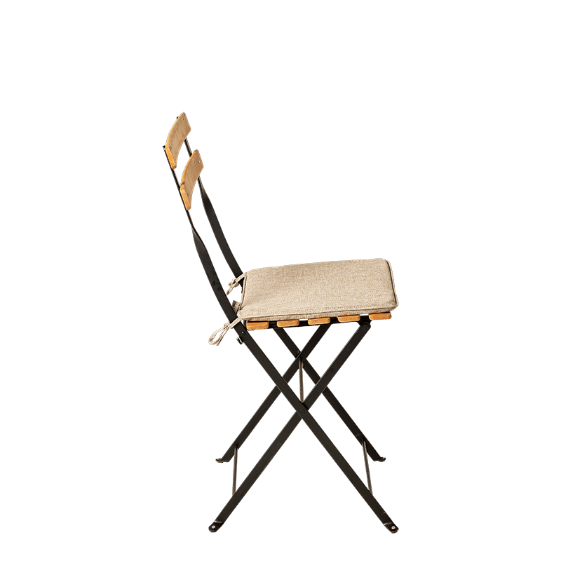 Chaise Trocadéro Wood avec galette ficelle