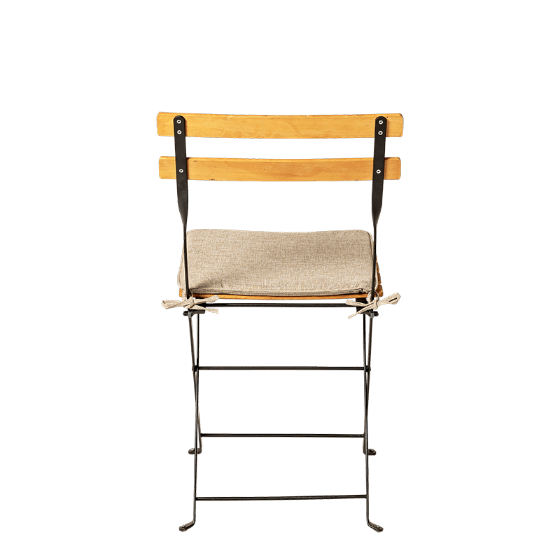 Chaise Trocadéro Wood avec galette ficelle