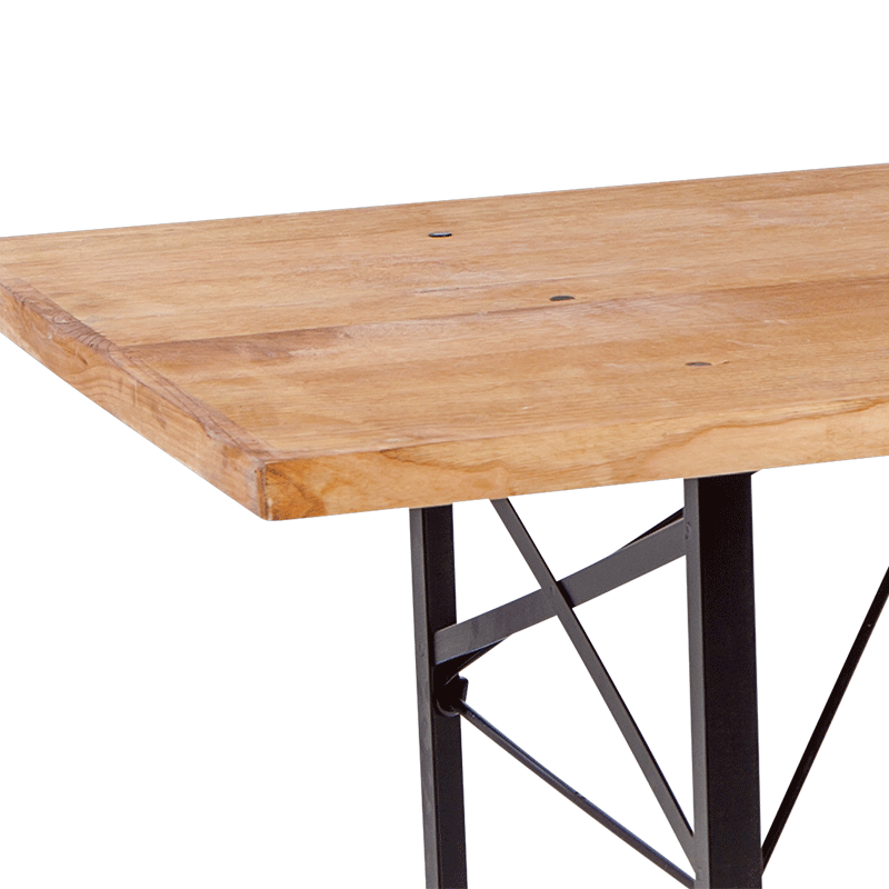 Table Wood rectangulaire 90 x 220 cm H 77 cm