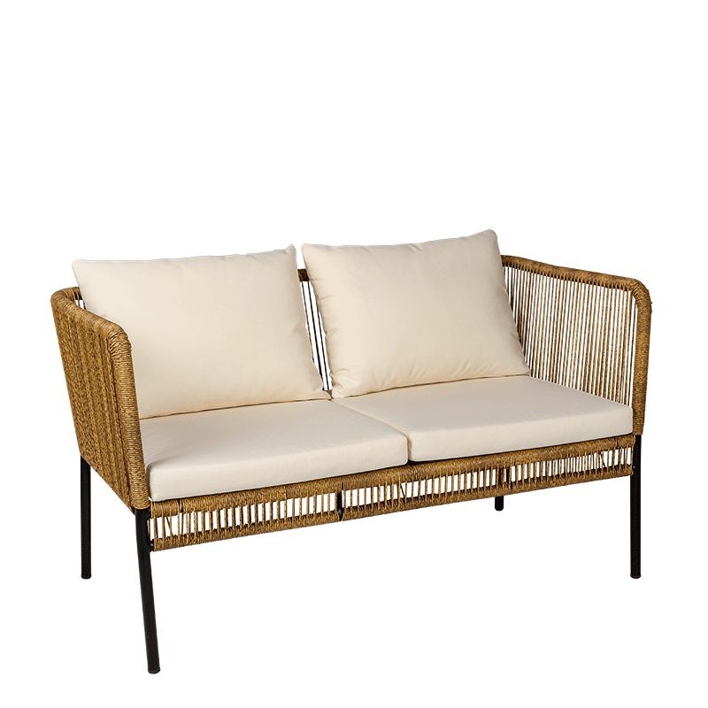 Sofa Rotin Terrasse 68 x 126 cm H 70 cm