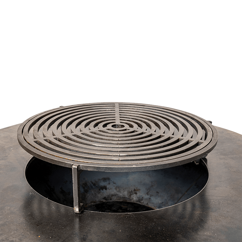 Barbecue Corten met rooster Ø 95 cm H 115 cm